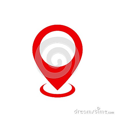 Pin map marker pointer icon, GPS location symbol â€“ for stock Vector Illustration